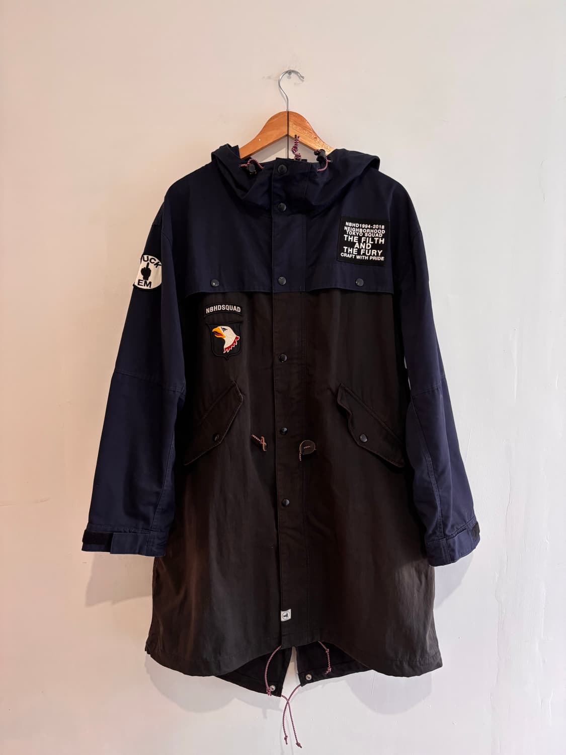 Neighborhood patched hoodie m-51 coat 상품이미지1