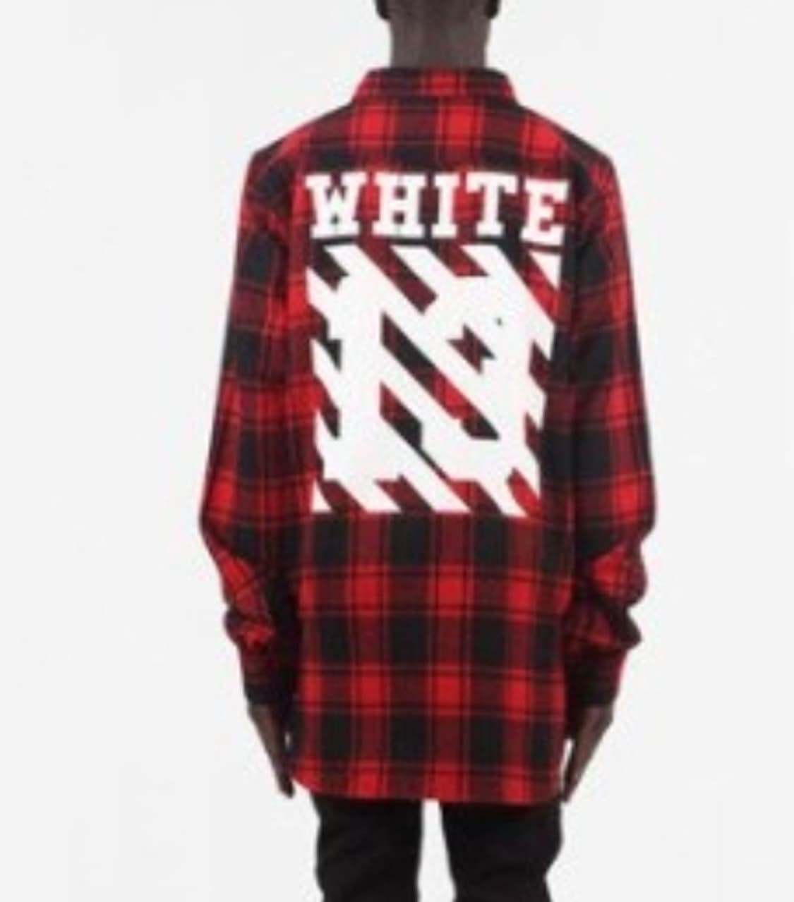 (택포) 오프화이트 플라넬 레드 체크 셔츠 B170 상품이미지5