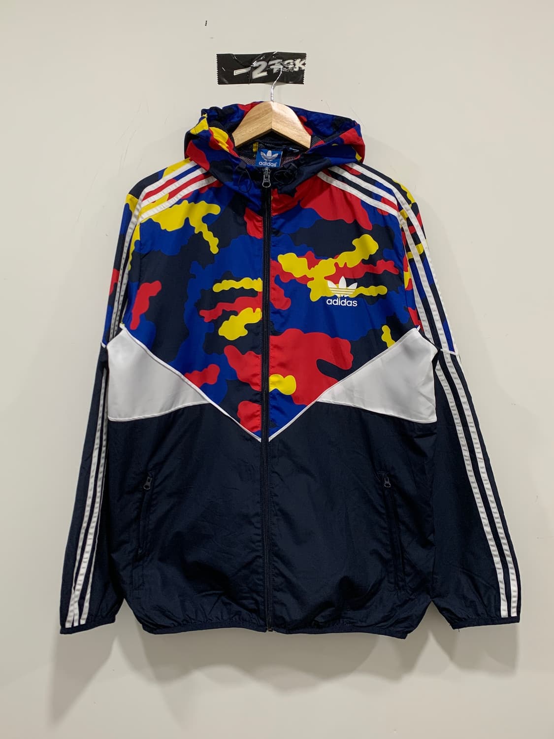 (빈티지)Adidas 아디다스 빅 트레포일 멀티 카모 윈드브레이커 상품이미지4