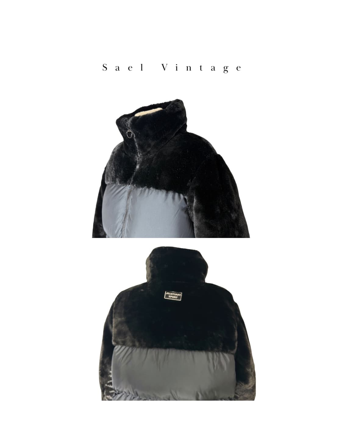 질스튜어트 스포츠 19FW 블랙 에코퍼 숏 다운 패딩 상품이미지6