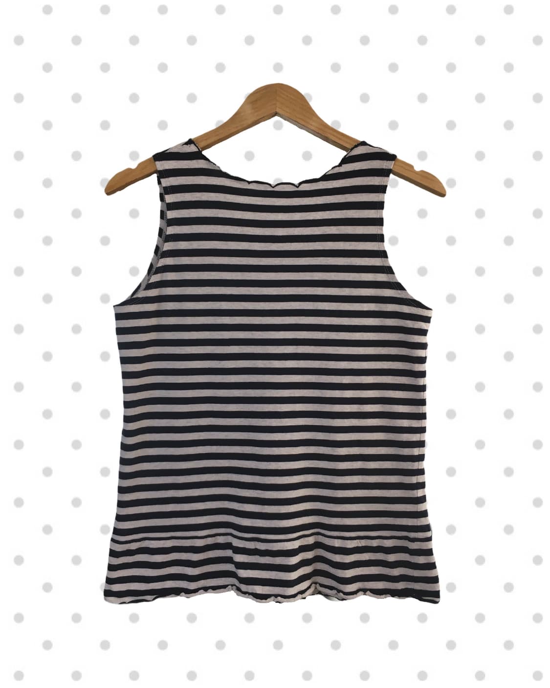 vintage ruffle sleeveless stripe 상품이미지5
