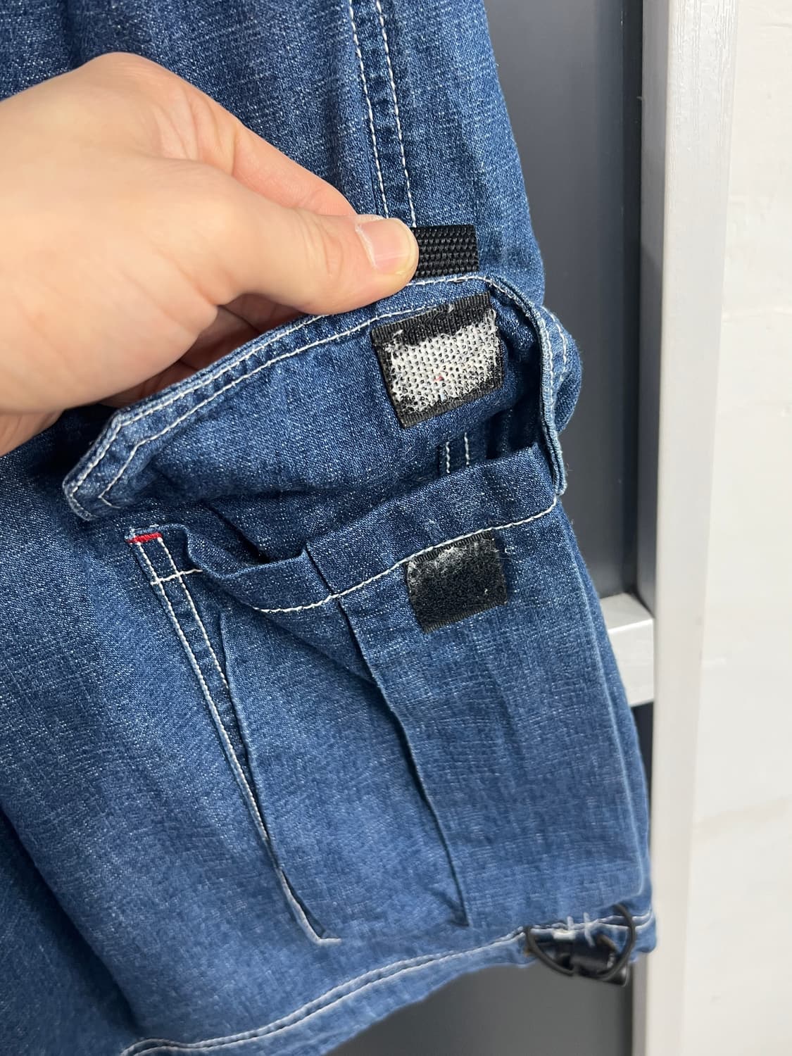 Karl kani 칼카니 빈티지 카고 데님 하프 팬츠 상품이미지4