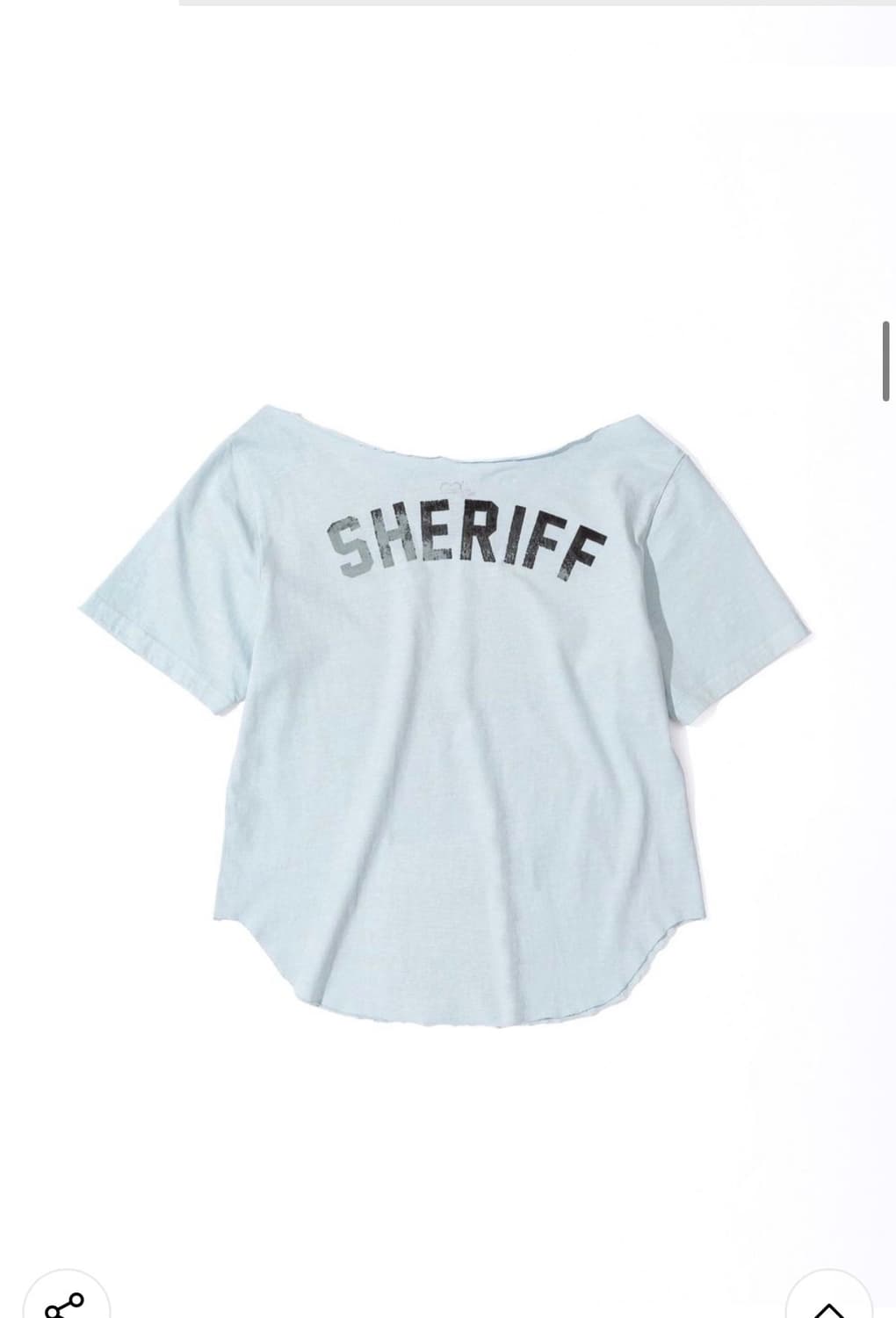 Sheriff Cut Out Tee Misty Blue 상품이미지2