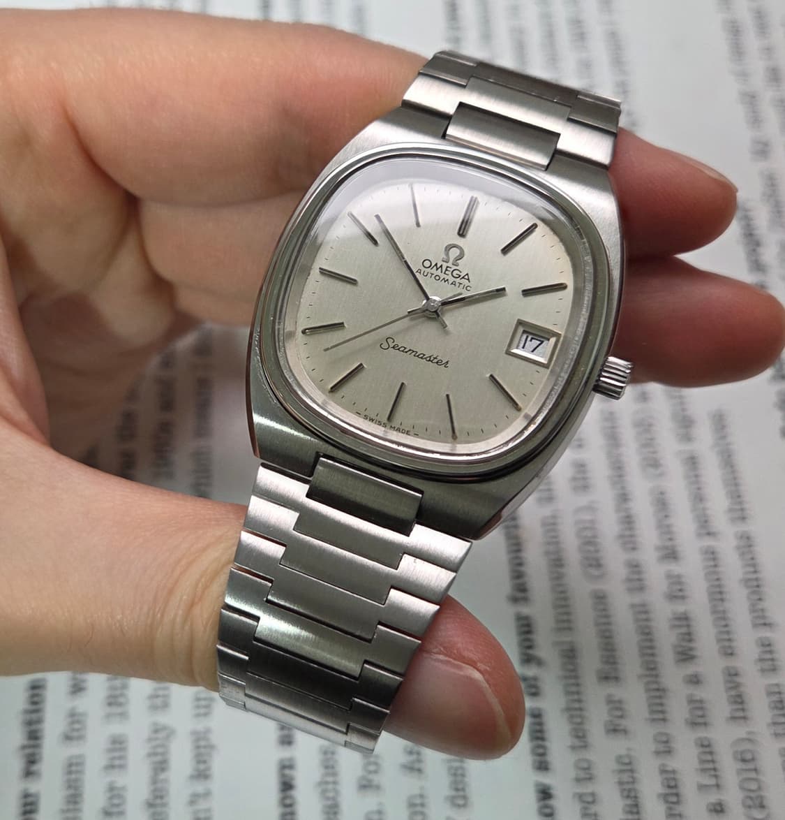 빈티지 오메가 씨마스터 테레비 실버판 싱글데이트 뻐뻐시 브슬 ver.
 상품이미지3