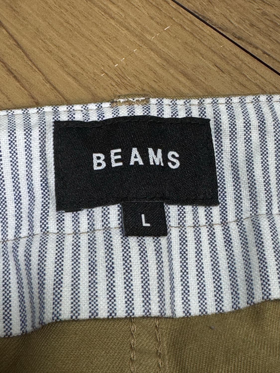 (L)Beams 빔즈 베이지 치노 테이퍼드 팬츠 상품이미지4
