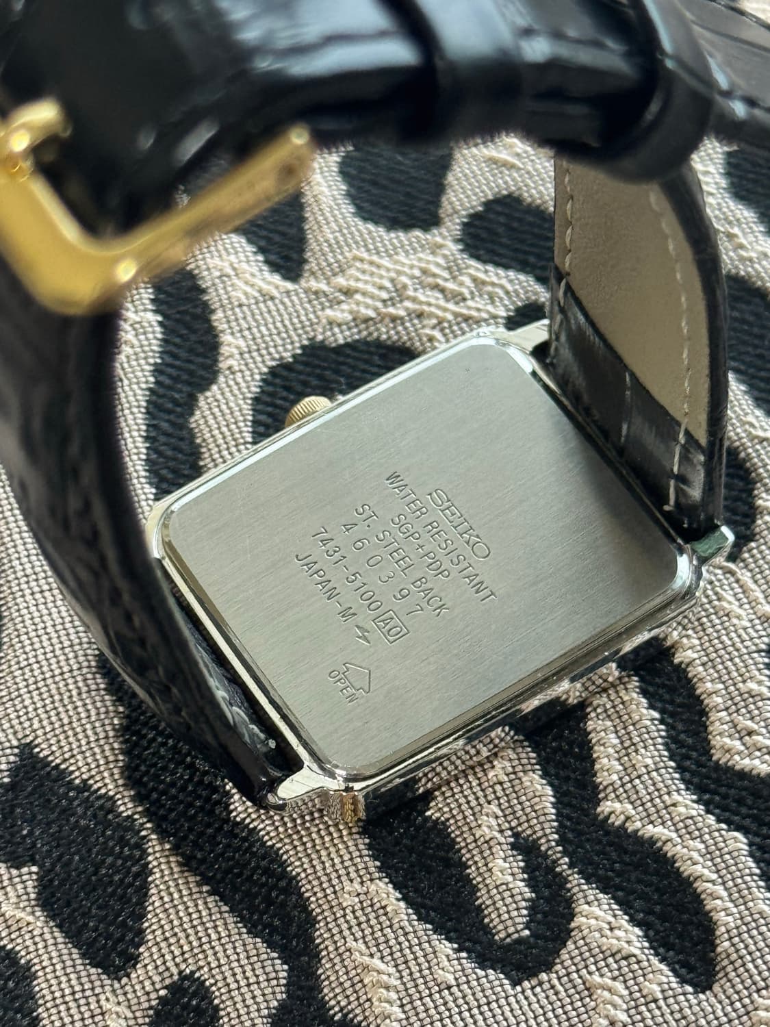 80s 빈티지 세이코 탱크 쿼츠 상품이미지7
