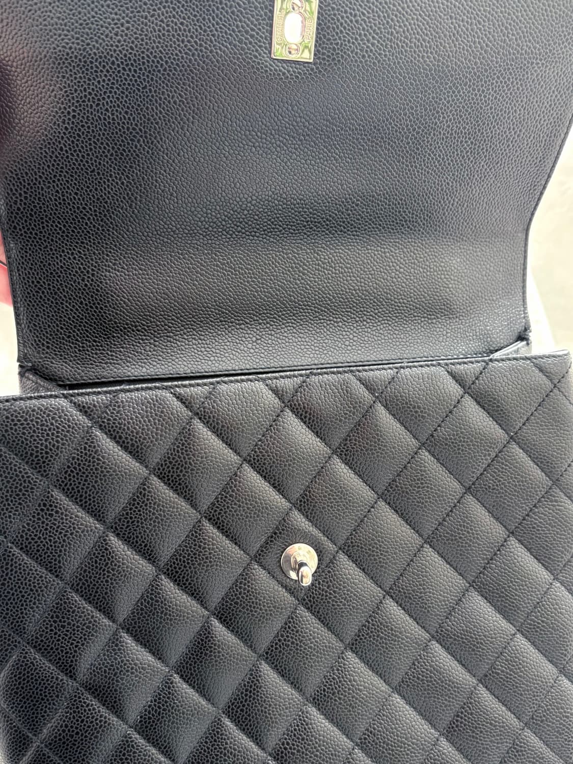 샤넬 90년대 빈티지 캐비어 켈리 탑핸들 백 상품이미지6
