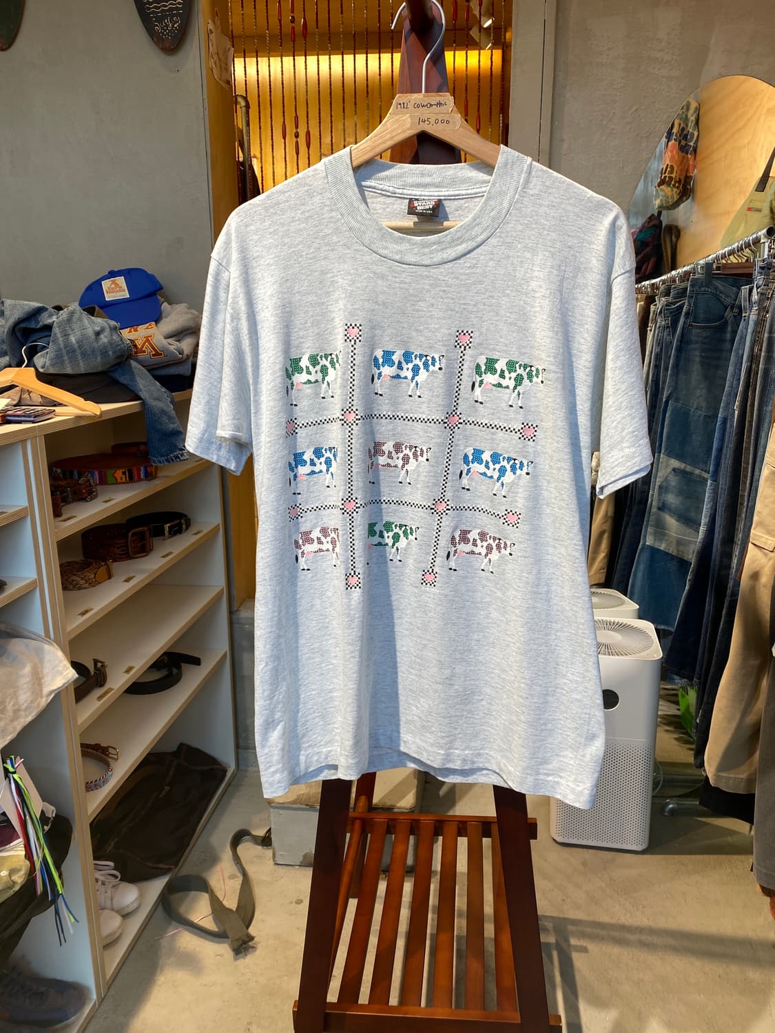 1984‘ Cow Graphic  made in U.S.A 상품이미지2