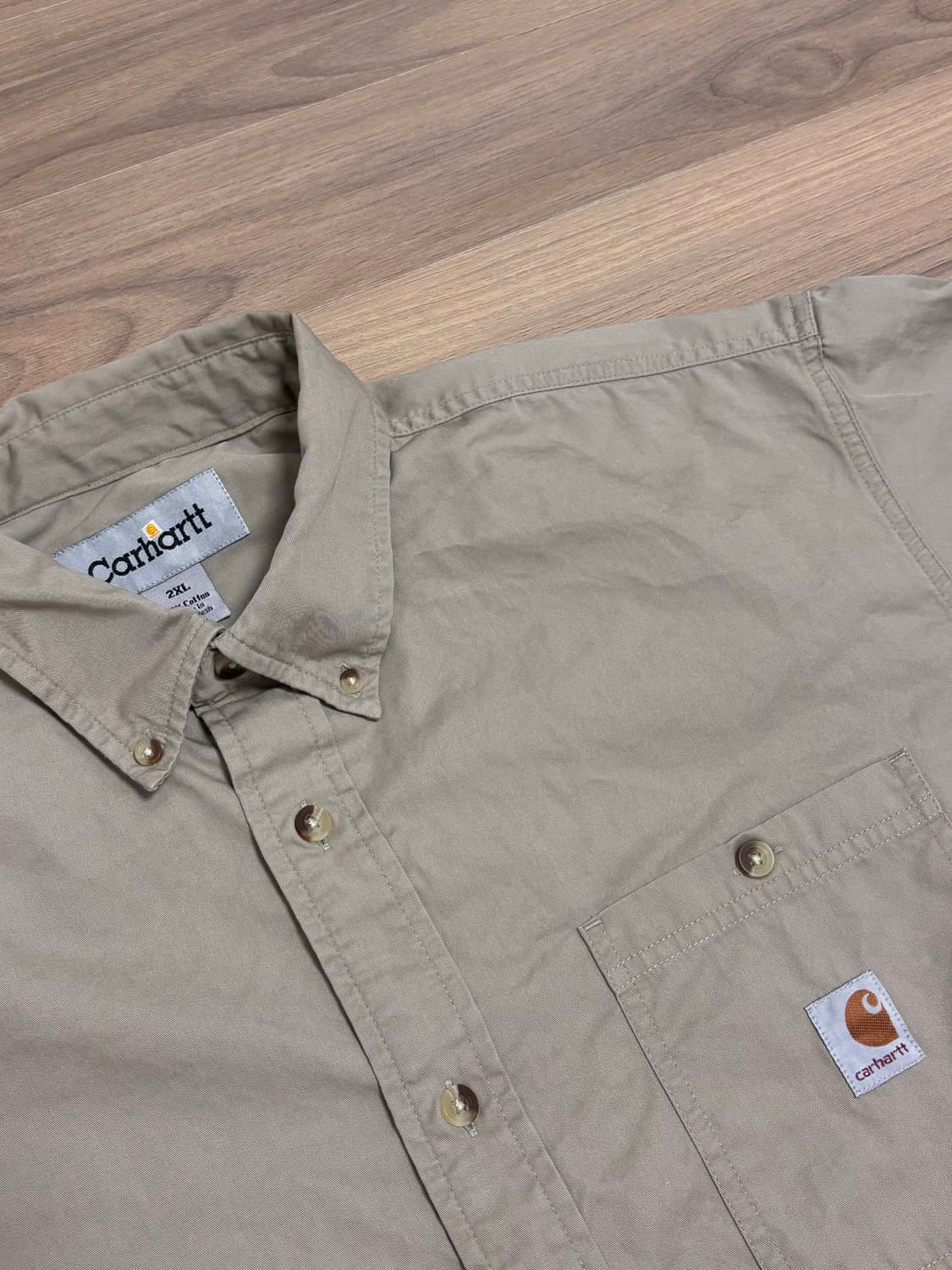 칼하트 셔츠 2XL 베이지 상품이미지2