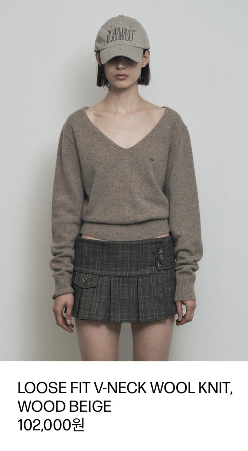 보헤미안서울 플리츠랩스커트 상품이미지2