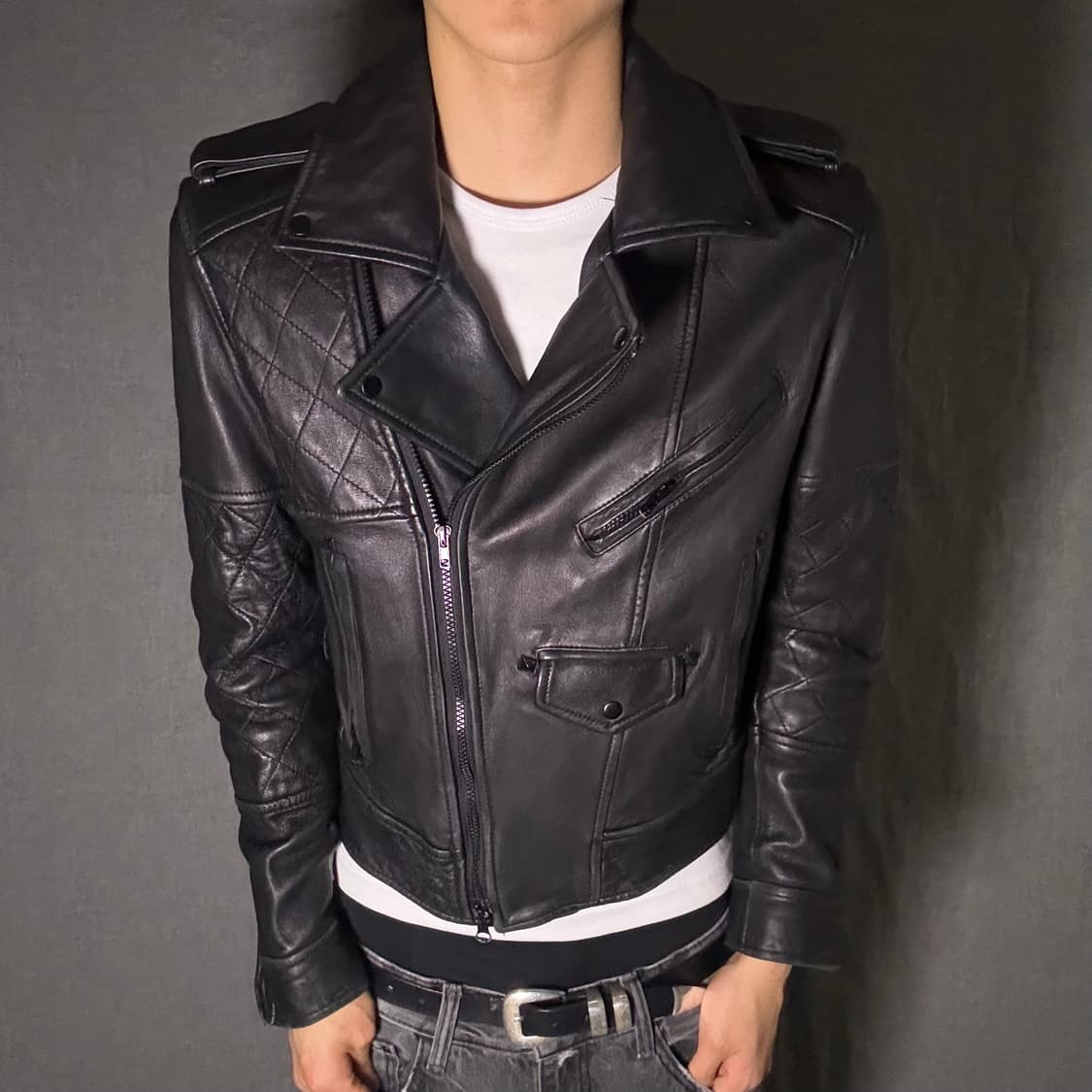 lamb skin leather jacket 상품이미지1