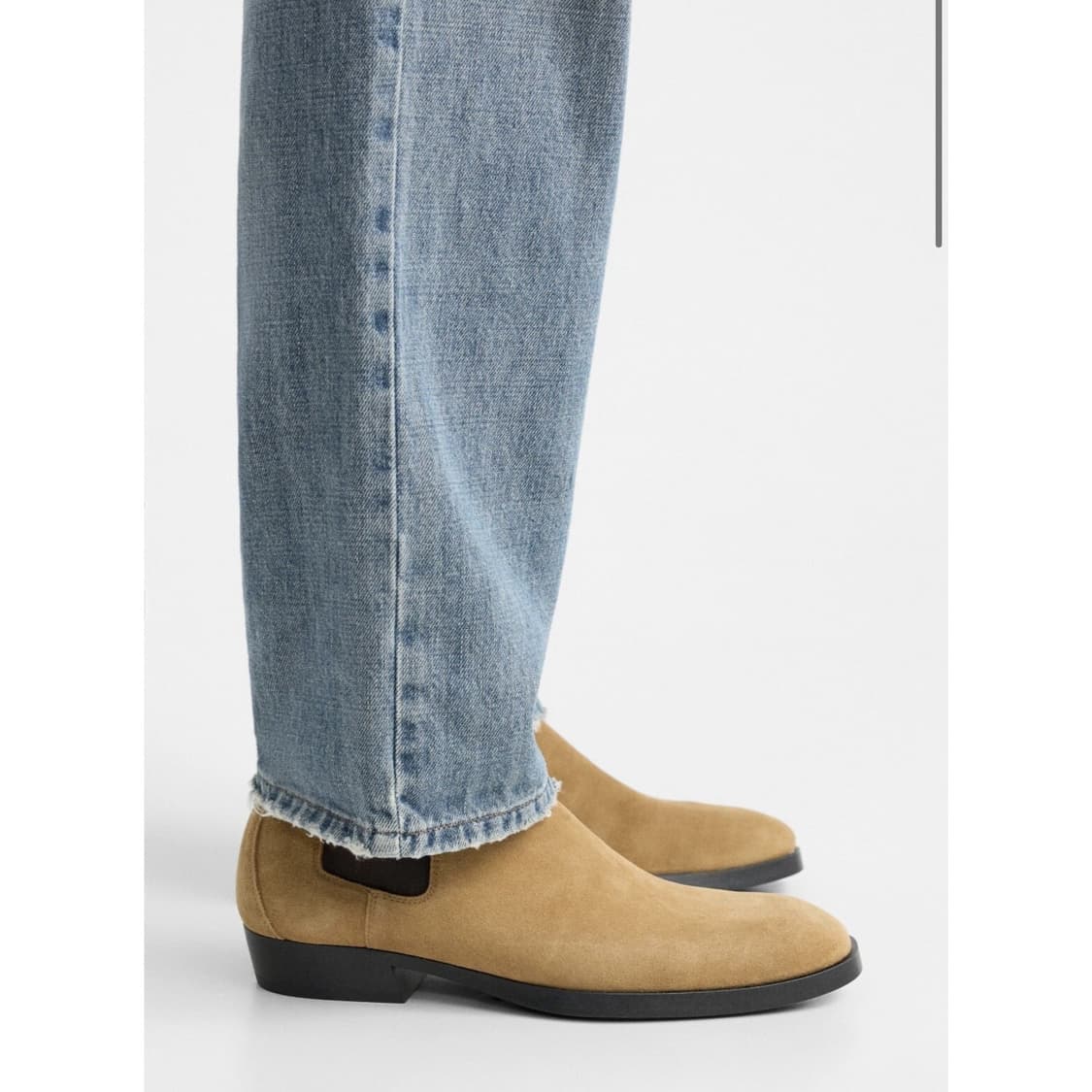 자라 스웨이드 첼시부츠 탄 앵클 /43 상품이미지3