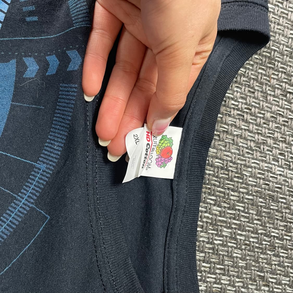 후르츠옵더룸 아이돈케어 그래픽 티셔츠 2XL 상품이미지5