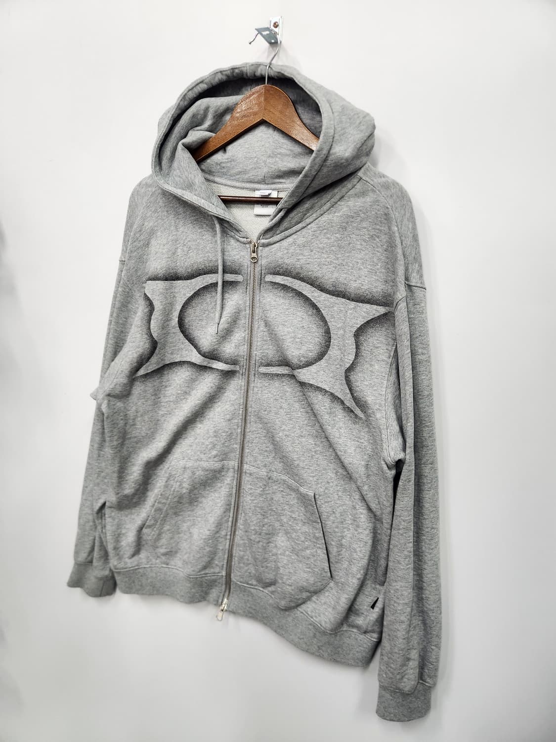 Critic 그레이 로고 후드집업 상품이미지2