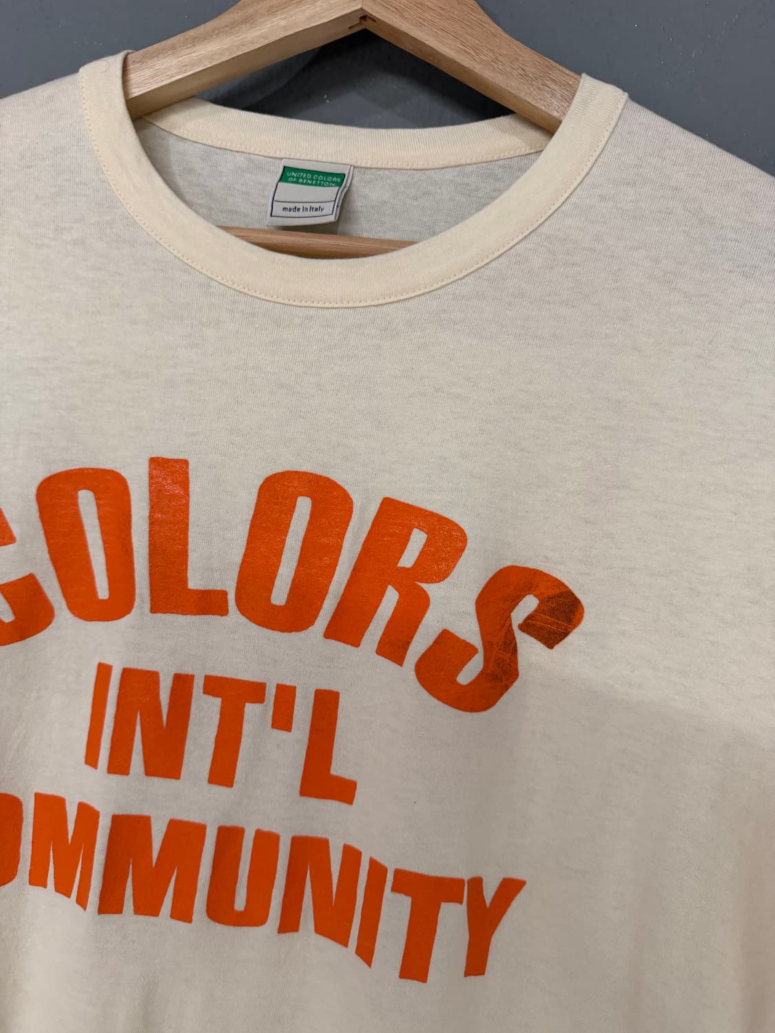 Benetton color point lettering top 상품이미지8
