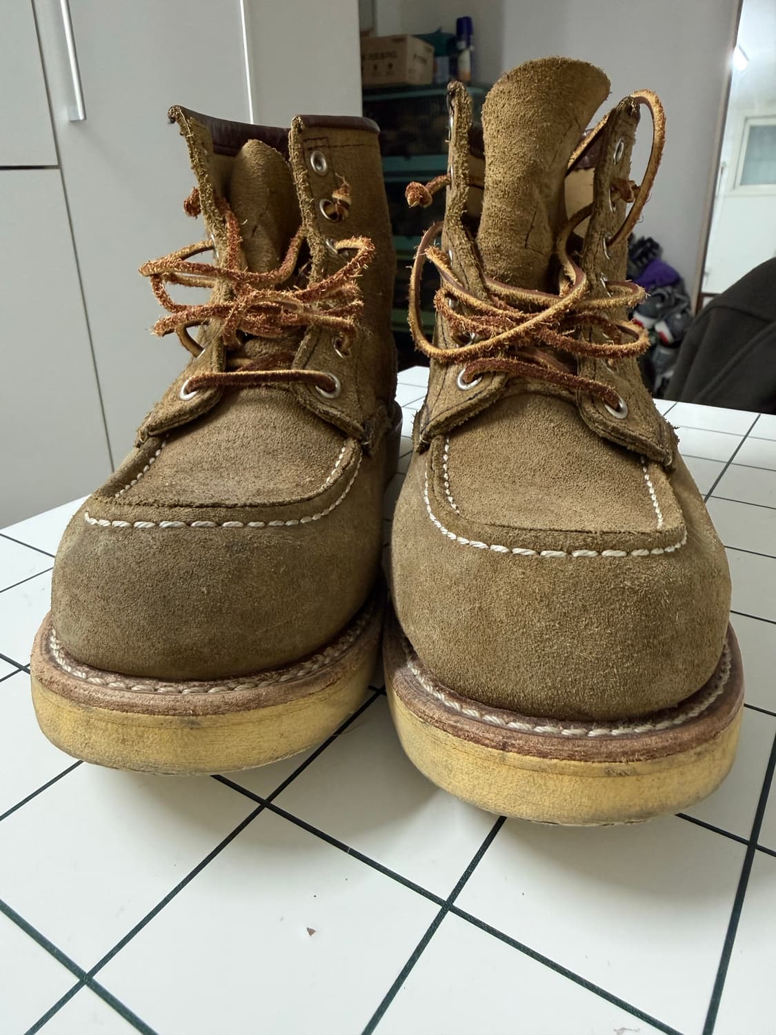 레드윙 8881 Olive Moc Toe 부츠 상품이미지9