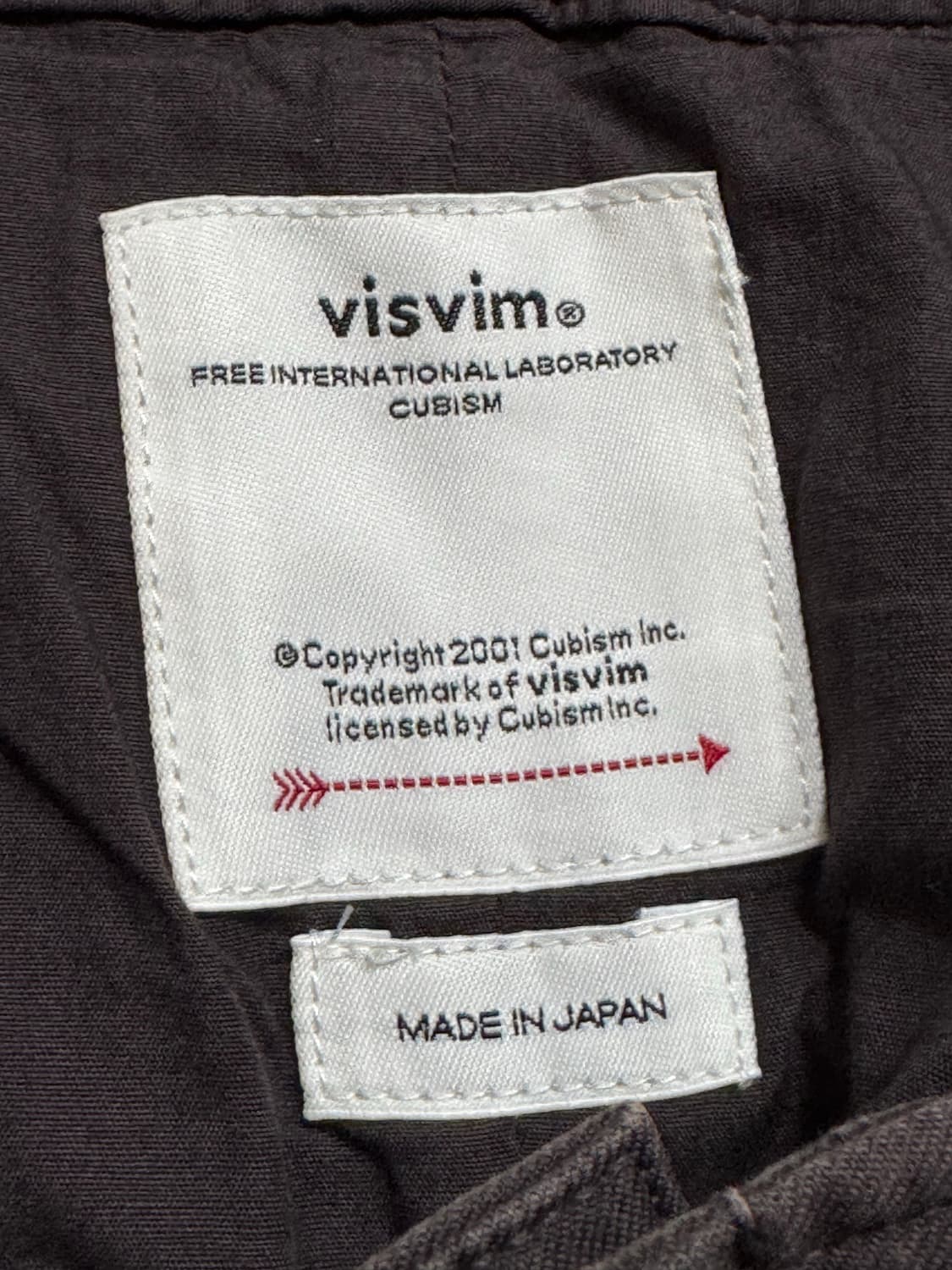 [1] 비즈빔 visvim 24AW 와이드 치노 팬츠 크래쉬 블랙 상품이미지3