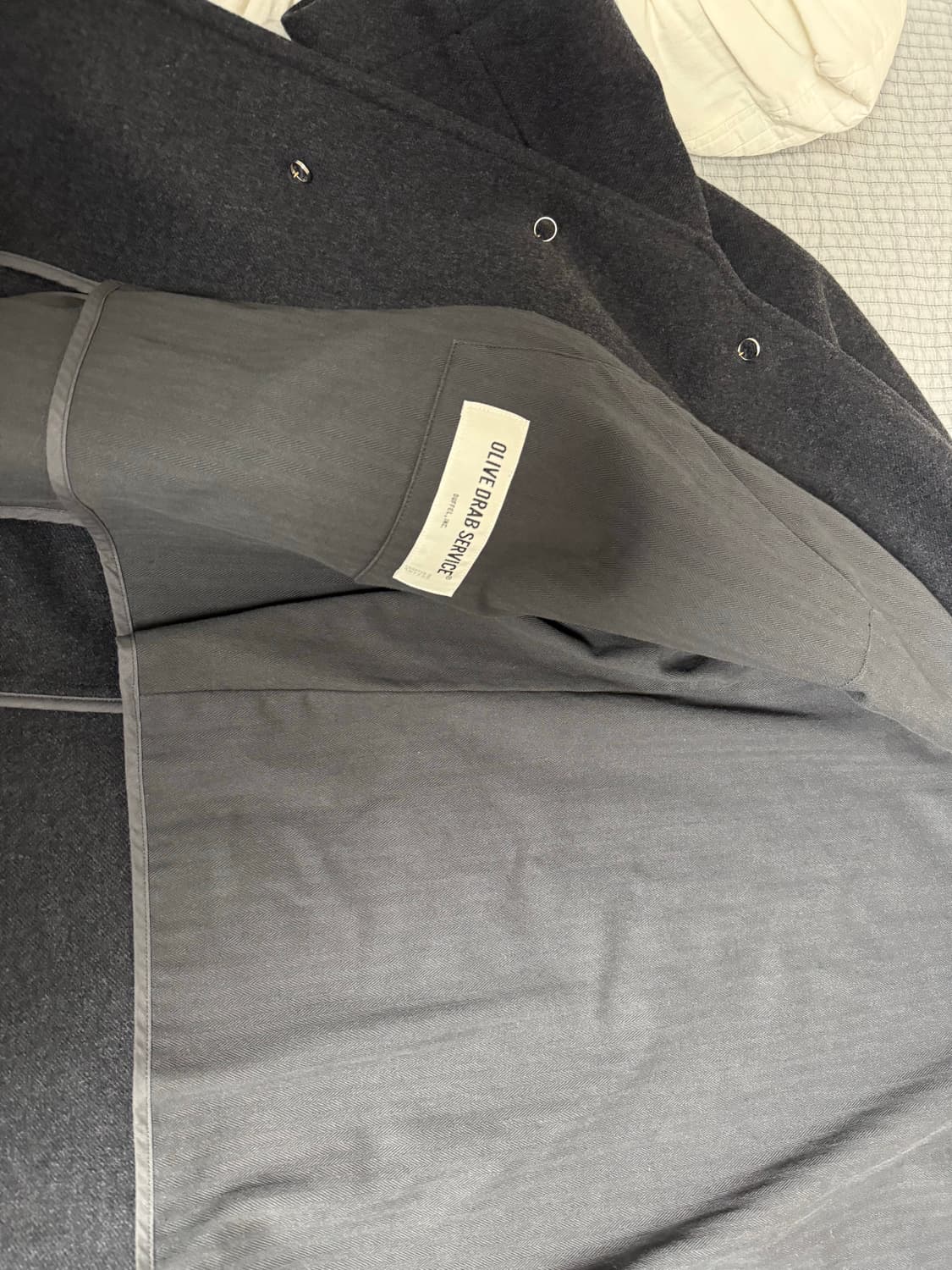 Ods(올리브 드랩 서비스)/뱅커 코트/m(100-103) 상품이미지3