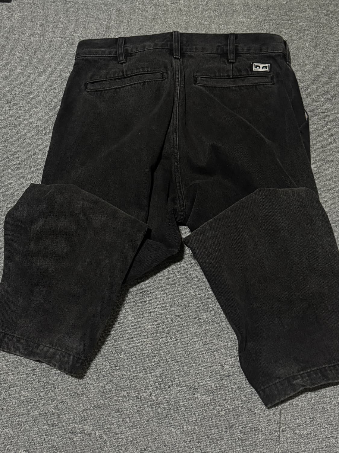 오베이 블랙 팬츠 상품이미지2