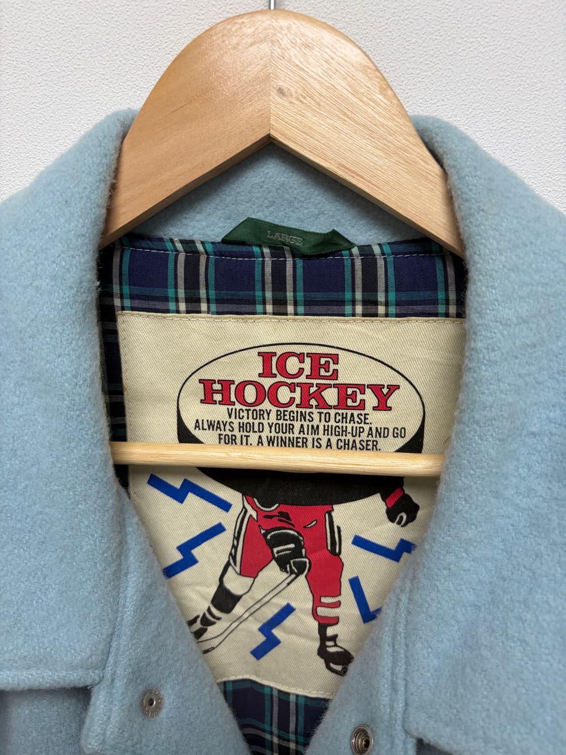 아이스하키클럽 빈티지 울 바시티 자켓 상품이미지5