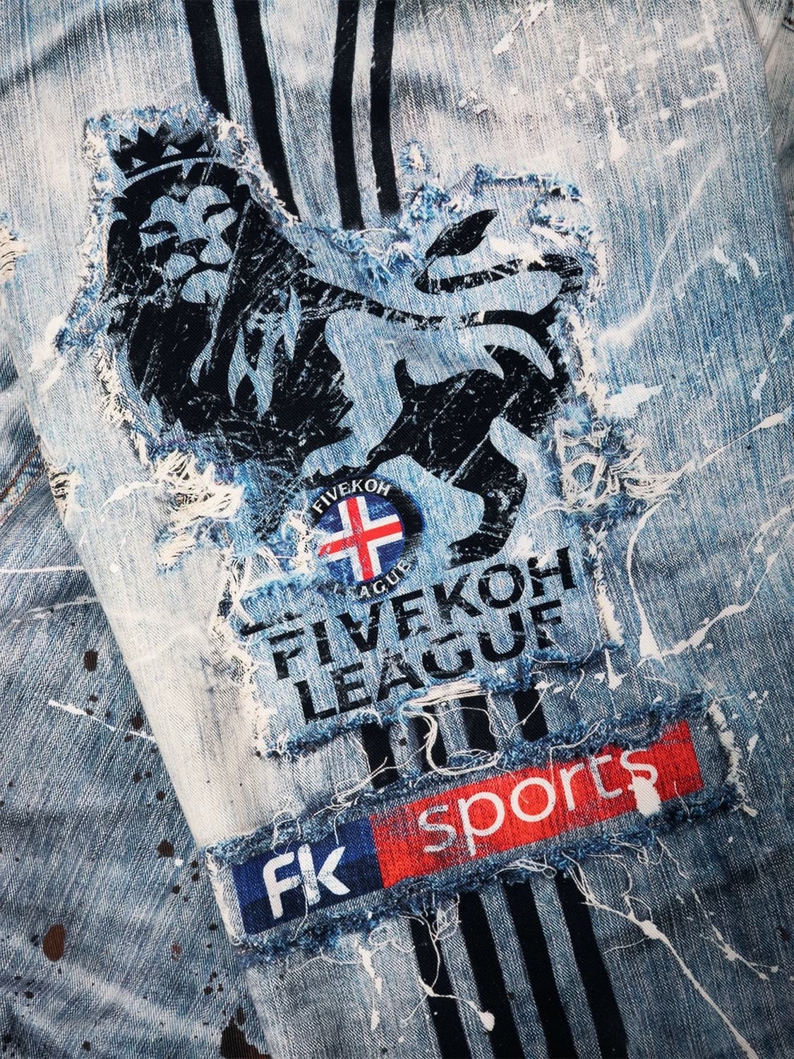 Loose Fit Layered Sagging Jeans 상품이미지4