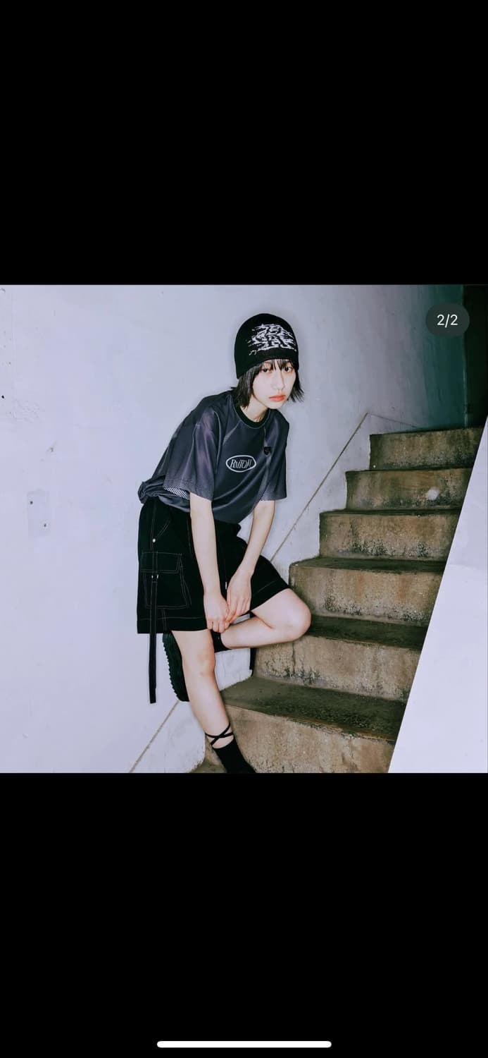 로맨틱크라운 블랙 반팔 티셔츠 L 상품이미지2