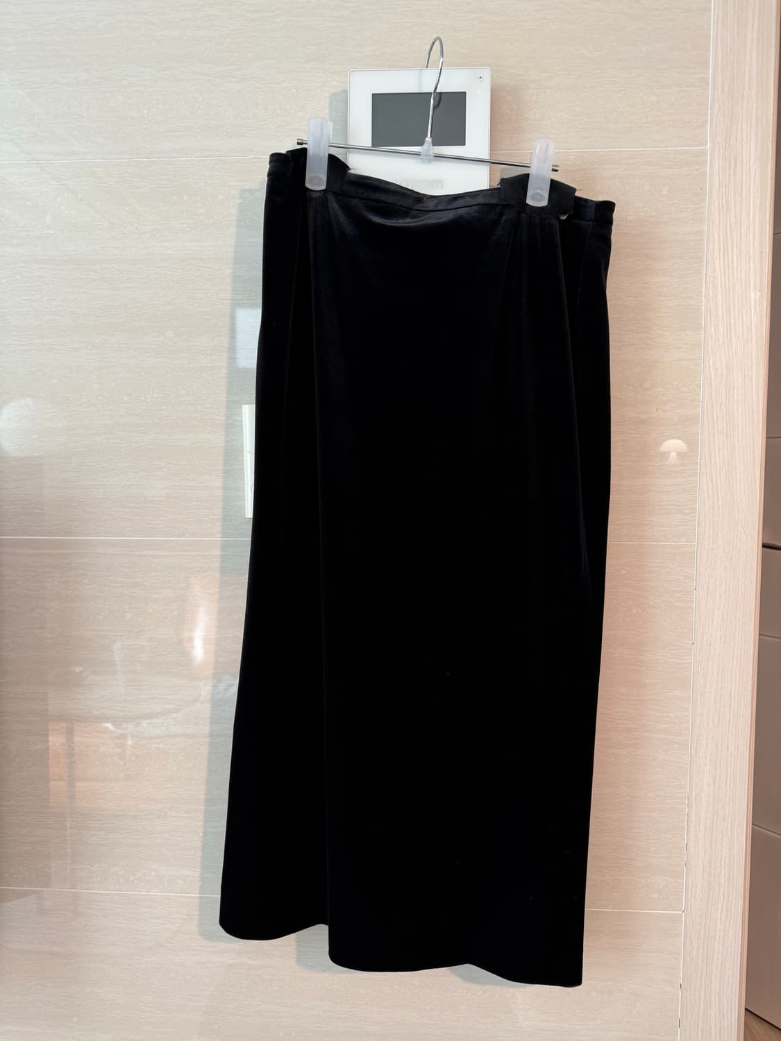 오버듀플레어 LINK VELVET SKIRT_BLACK  상품이미지2