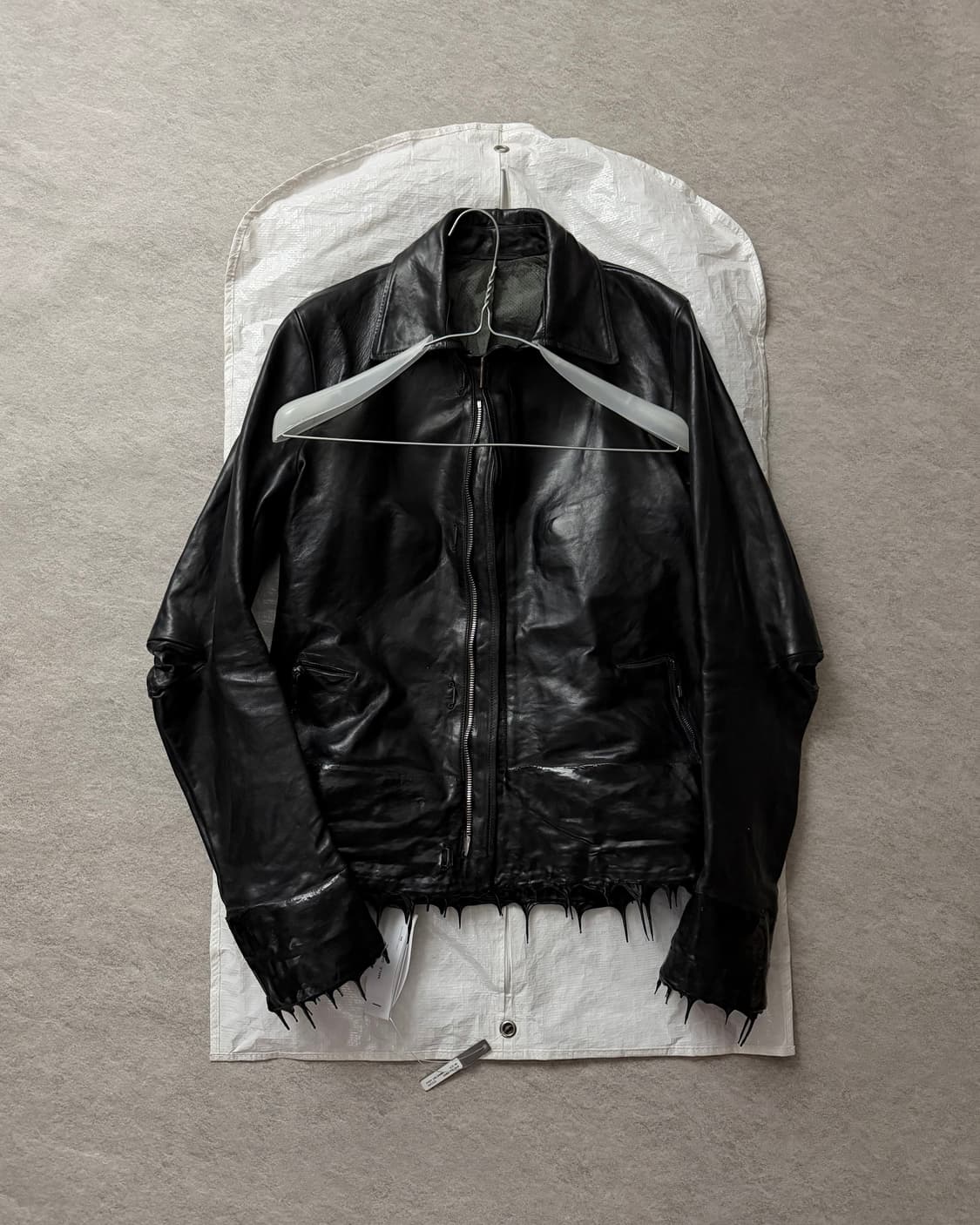 캐롤크리스찬포엘  스카스티치 드립레더자켓 상품이미지3