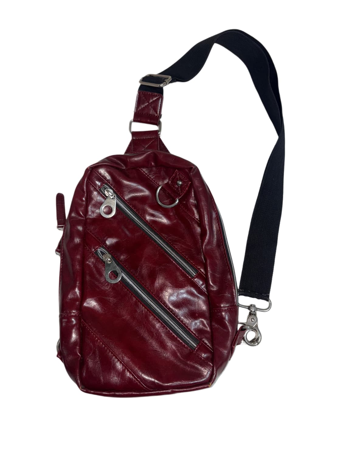 DOUBLE FOCUS 버건디 투웨이 슬링백  상품이미지1