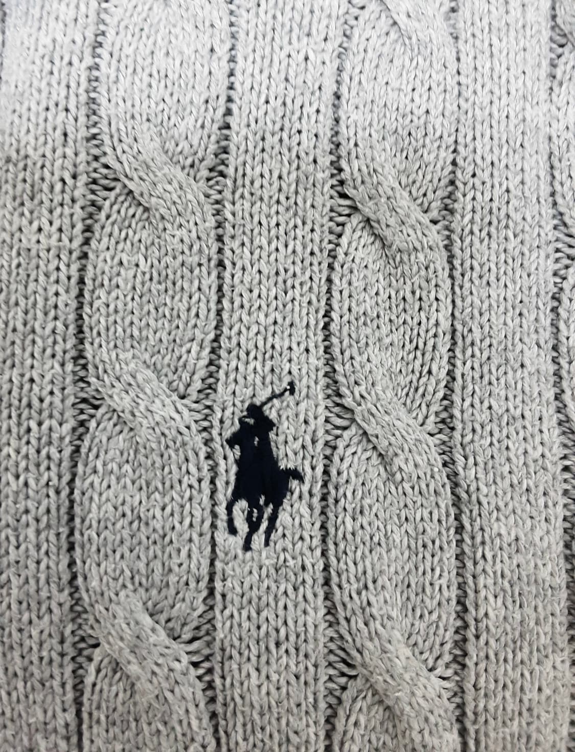 폴로 랄프로렌 꽈배기 니트 반집업 상품이미지4