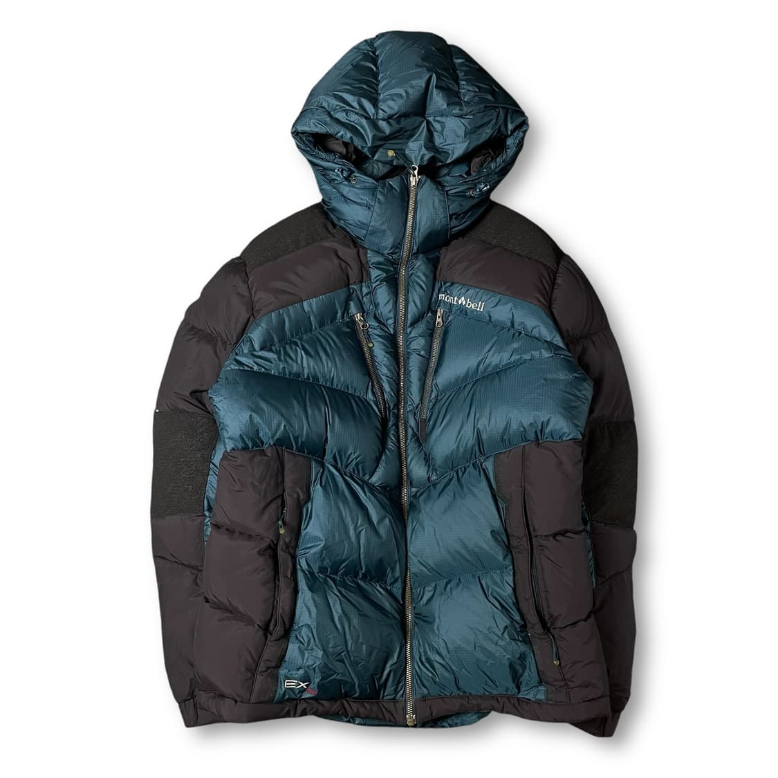 몽벨 투톤 배색 구스다운 패딩 점퍼 105 상품이미지1