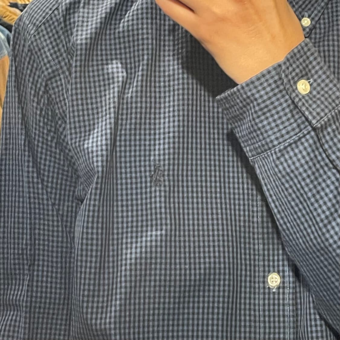 [IM] Polo 폴로 딥블루 체크 긴팔셔츠 상품이미지4