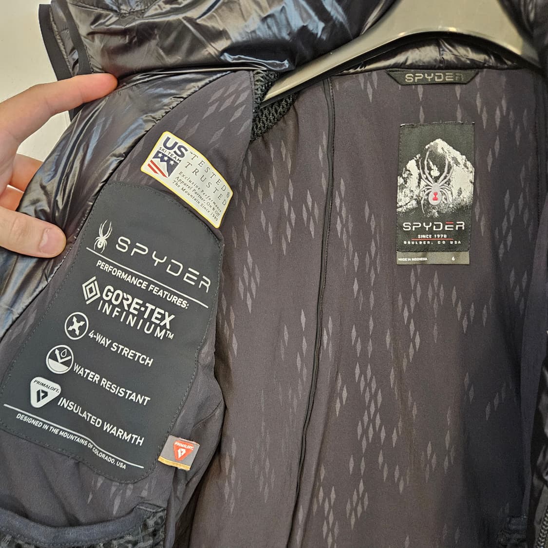 스파이더 여성 피나클 고어텍스 스키 패딩자켓 90 상품이미지5