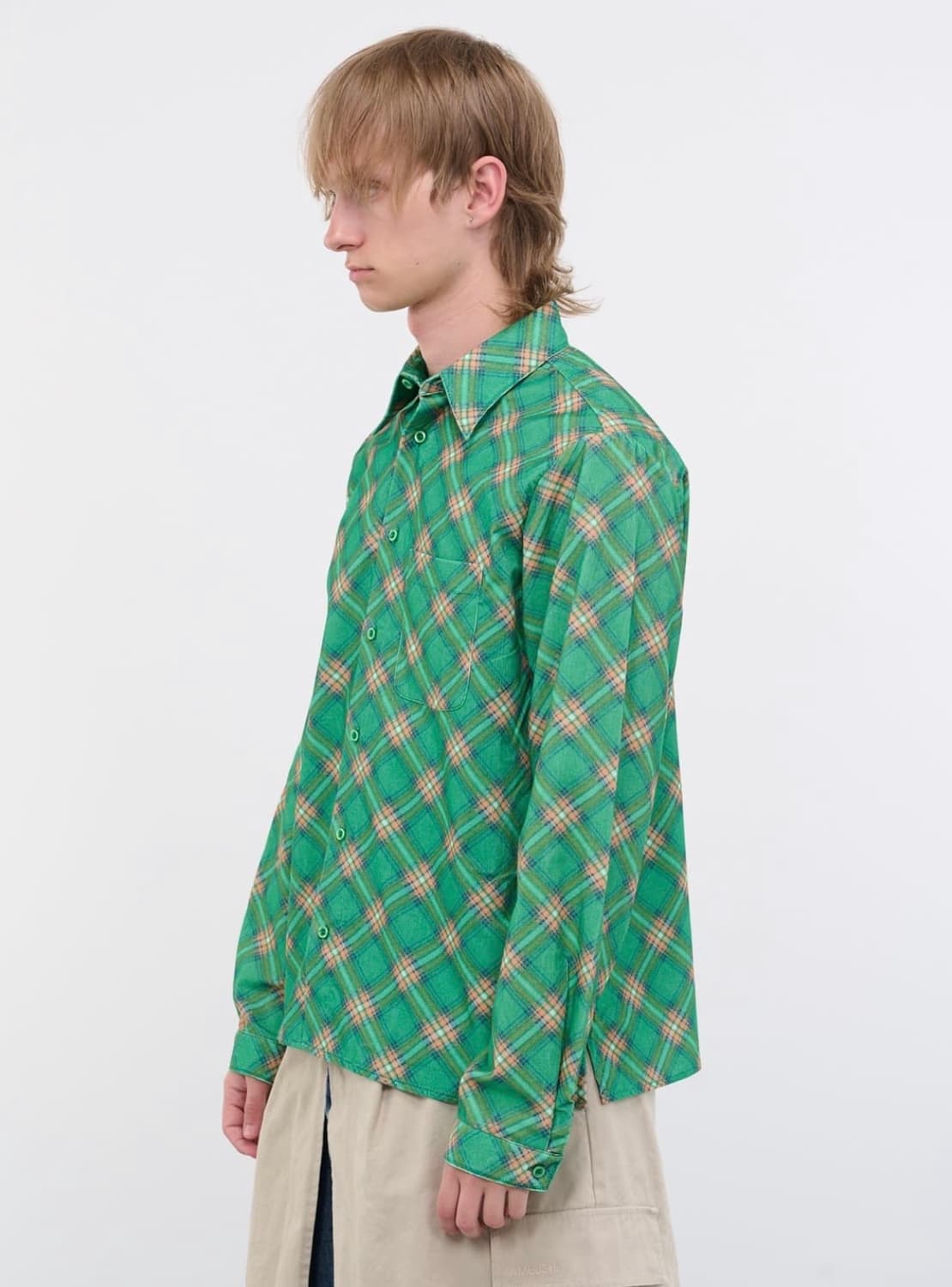 ERL 체크 패턴 셔츠 상품이미지2