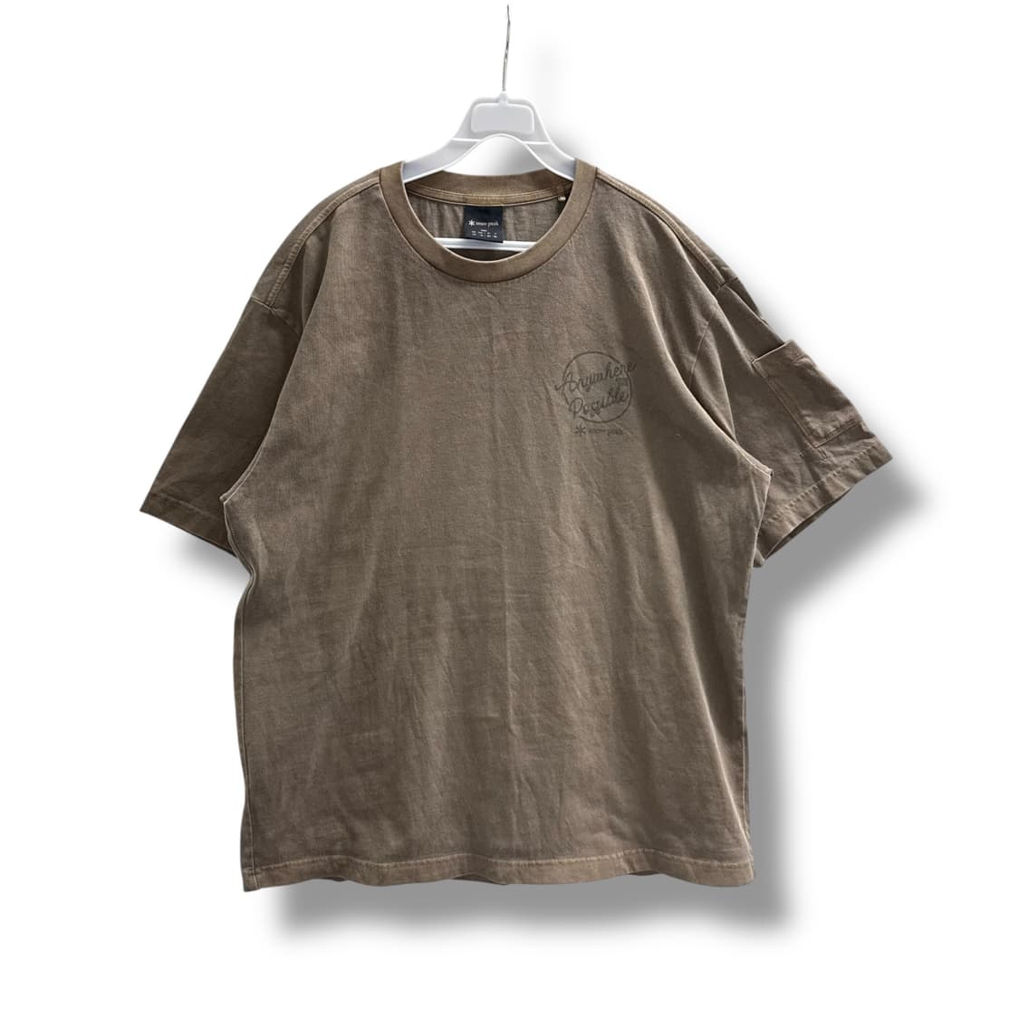 [L] 스노우피크 브라운카키 반팔티셔츠 상품이미지3