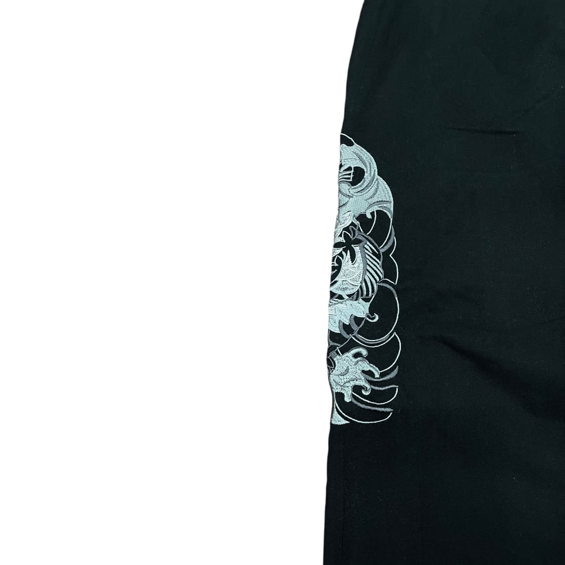 잉어 자수 블랙 팬츠 상품이미지5