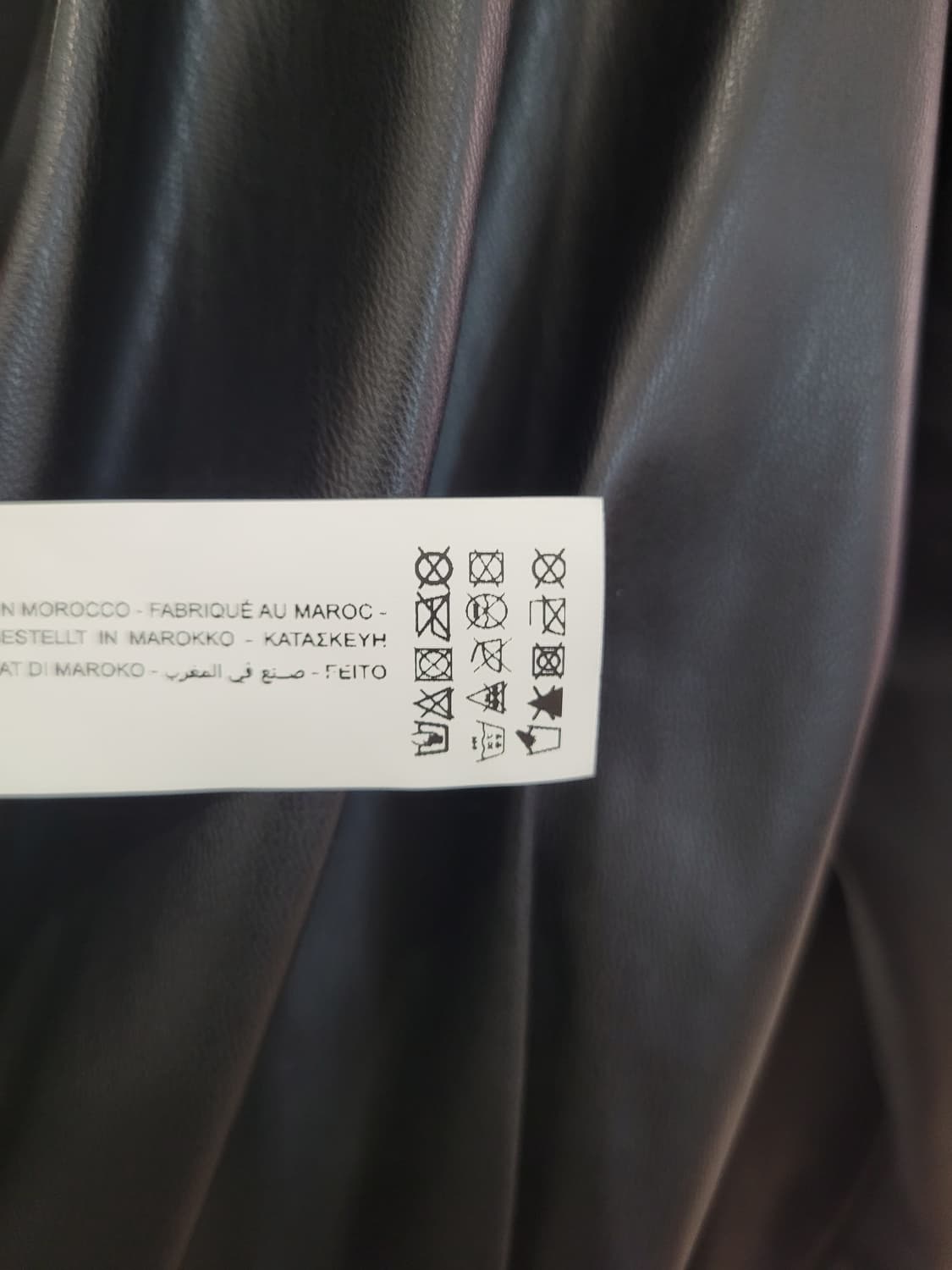 자라 블랙 에코레더 랩 미니 원피스 L사이즈 택달린새제품 상품이미지10