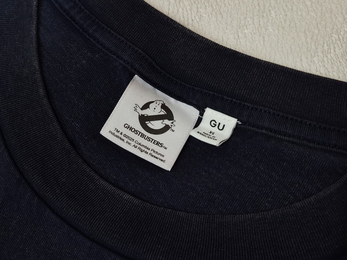 GU 지유 고스트버스터즈 반팔 티셔츠 챠콜 상품이미지3