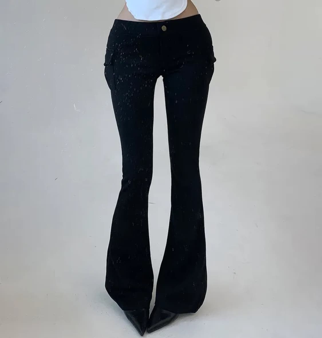 Low-rise cargo boot cut pants 상품이미지1