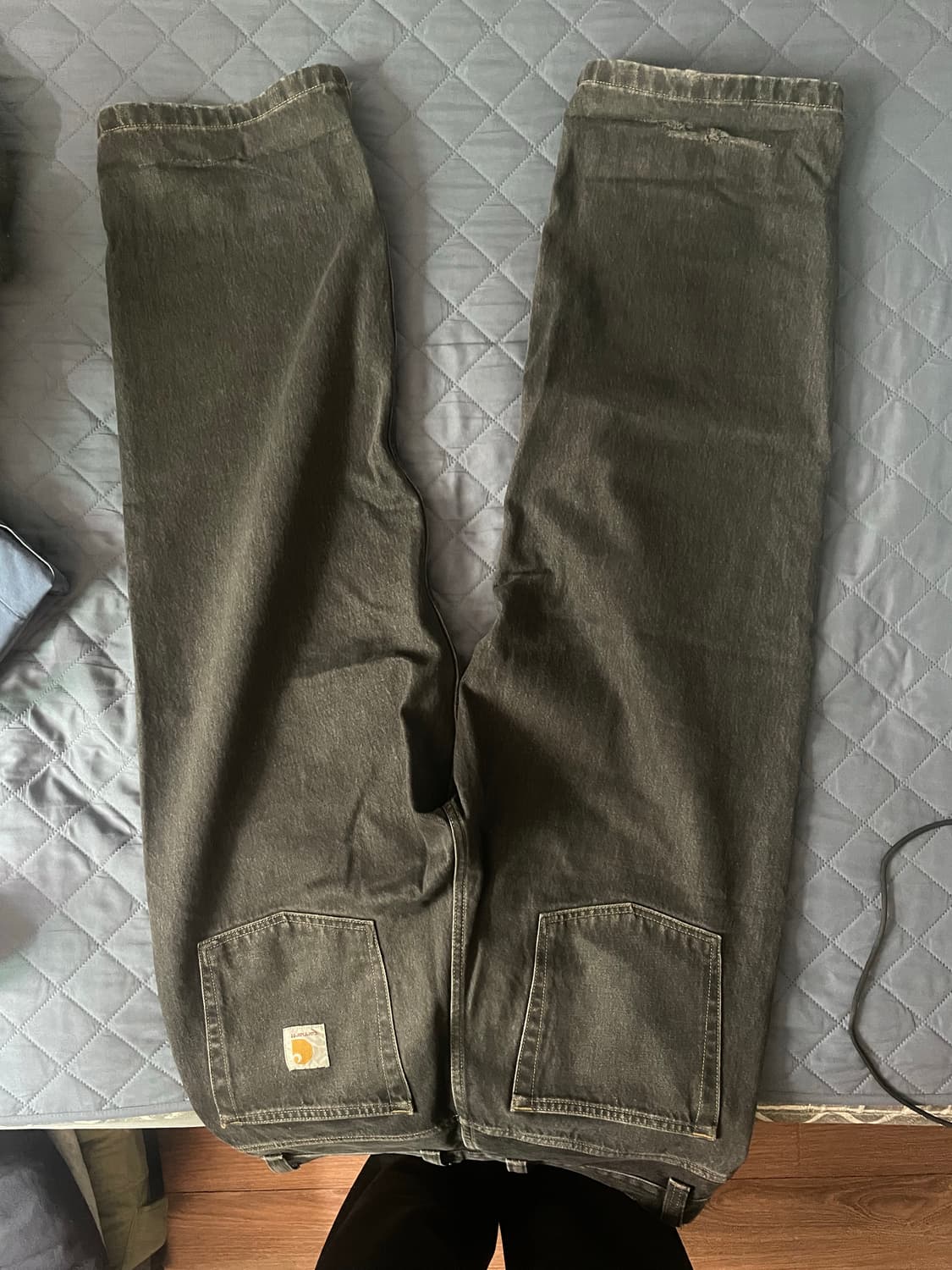 칼하트윕 브랜든 팬츠 블랙 스톤 워시드 상품이미지2