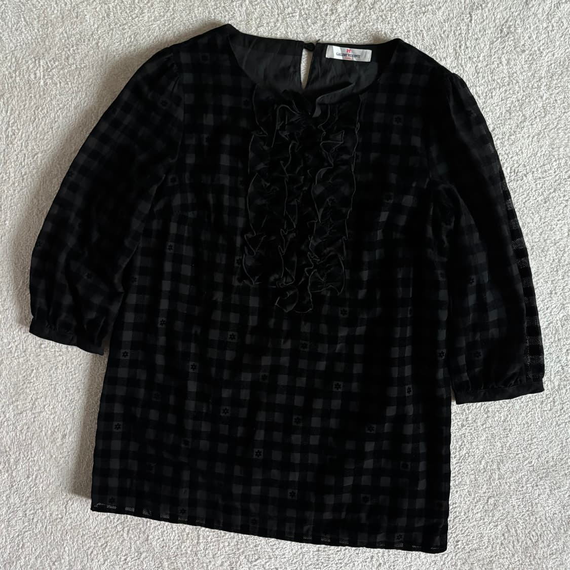 일본빈티지 갤러리 비스콘티 고딕 체크 탑 상품이미지1