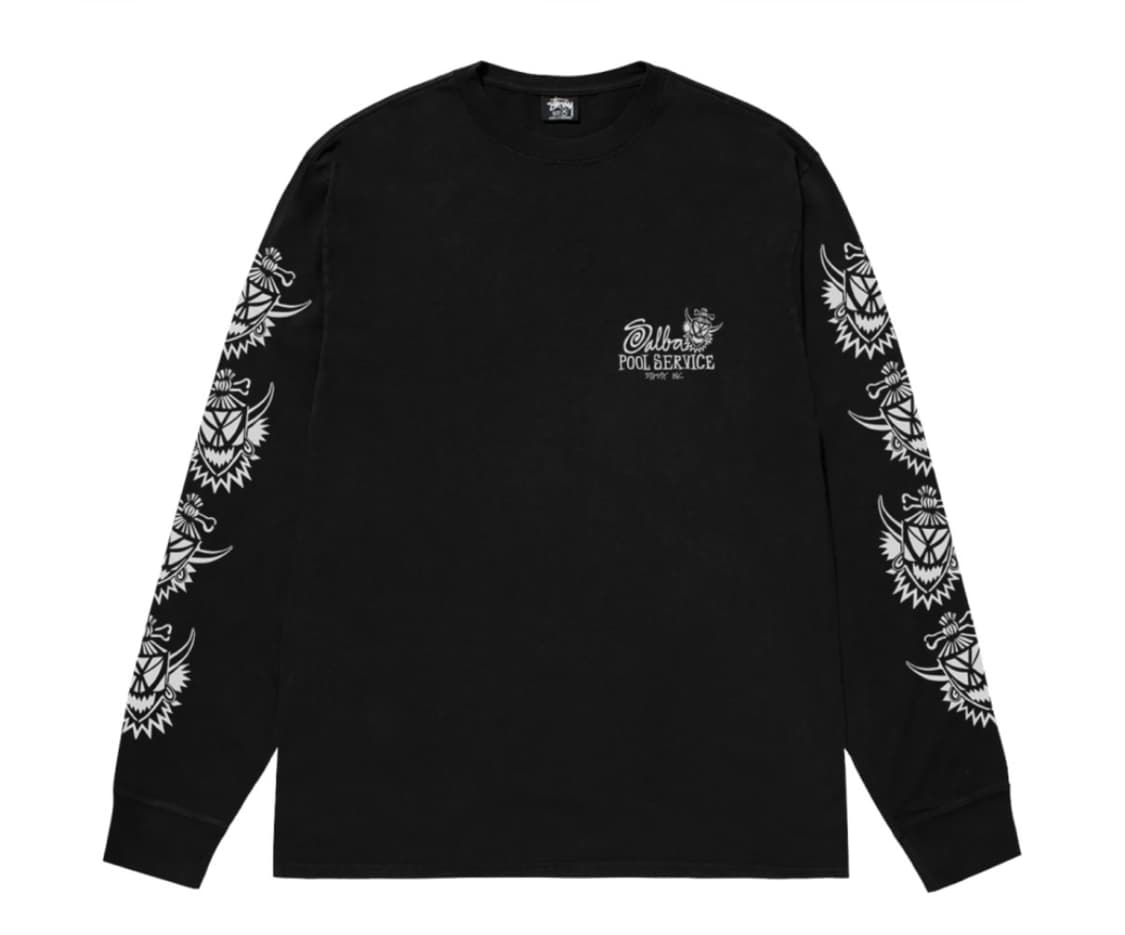 스투시 피그먼트 다이드 위치 닥터 롱슬리브 티셔츠 블랙 상품이미지1