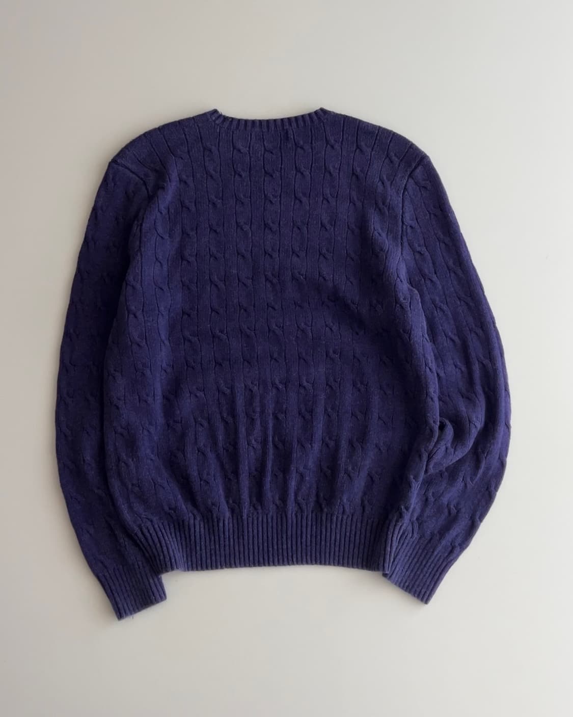 폴로 랄프로렌 실크 케이블 니트 스웨터 M 상품이미지2