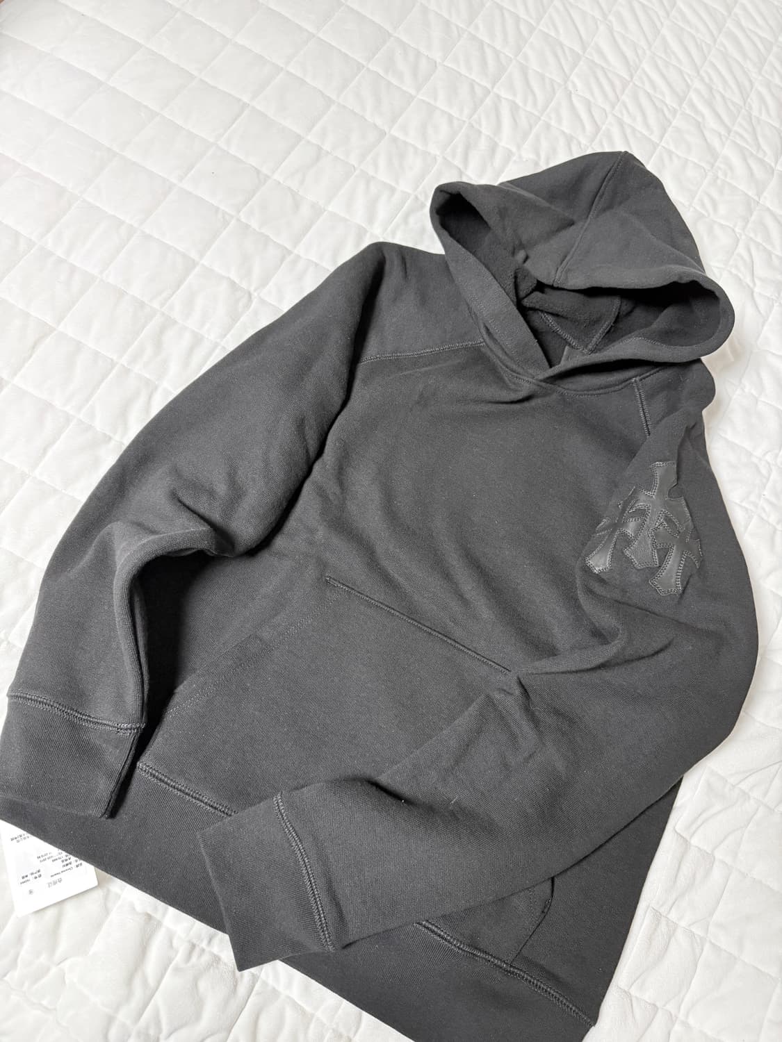 크롬하츠 트리플 크로스 가죽패치 풀오버 후드 상품이미지1