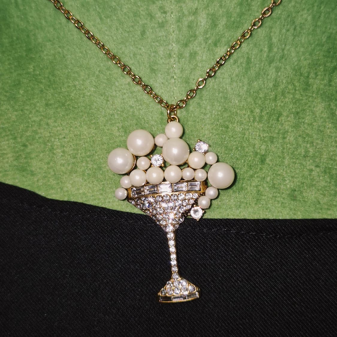 마크제이콥스 칵테일 진주 크리스탈 파베 목걸이 상품이미지8