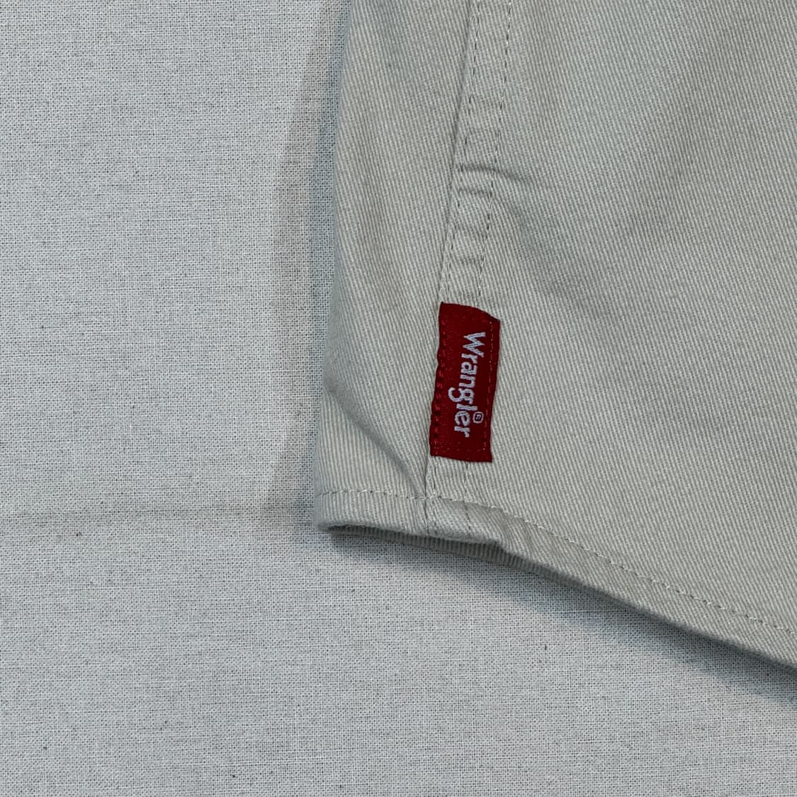 XL) Wrangler 랭글러 투포켓 워크웨어 코튼 셔츠 아이보리 W8 상품이미지5