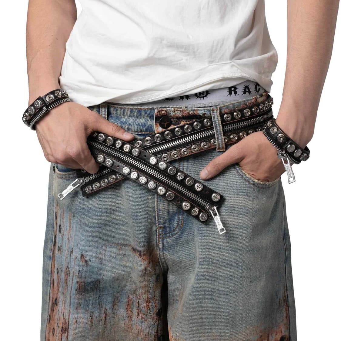 Racer worldwide SPLIT BUTTON BELT 상품이미지4
