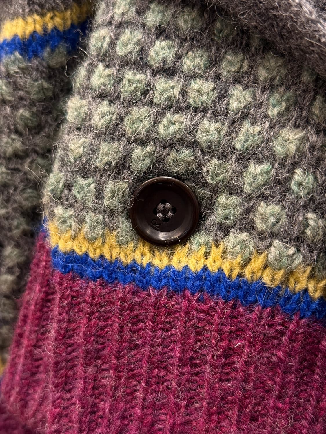 45rpm Wool Knit Belted Shawl Collar Card 상품이미지4