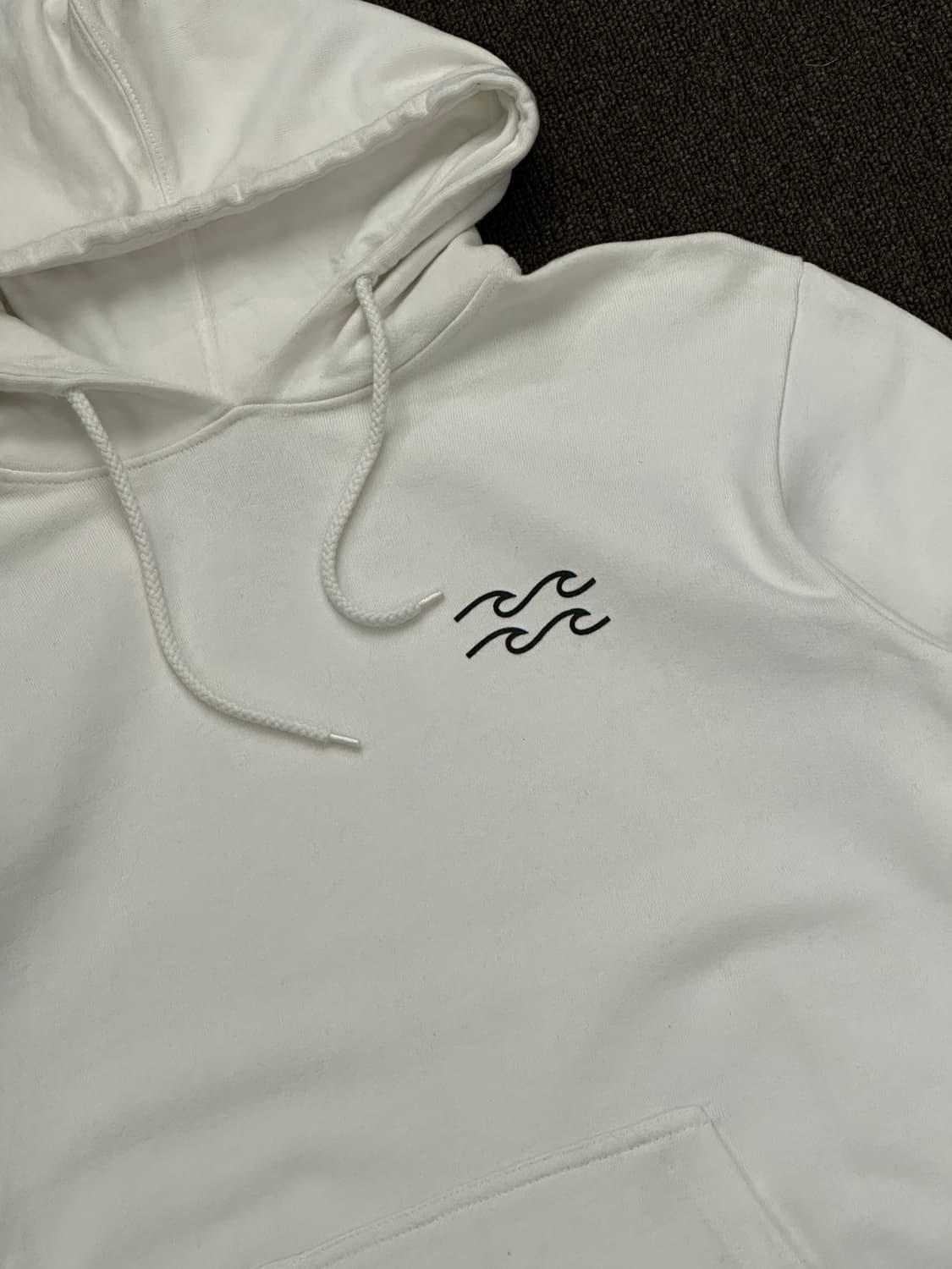 L)빌라봉 빈티지 프린팅 화이트 후드집업 상품이미지2