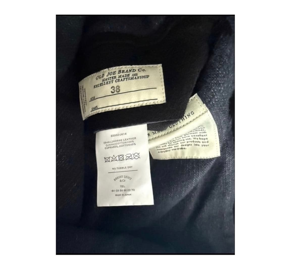 Old joe 파티나 홀스하이드 진 잭 가죽자켓 상품이미지2